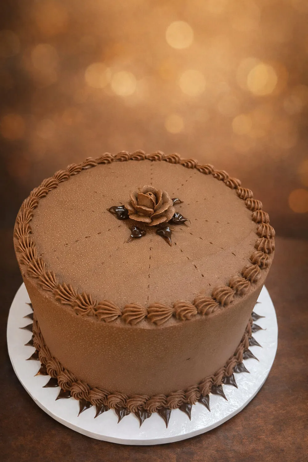Chocolate rose cake