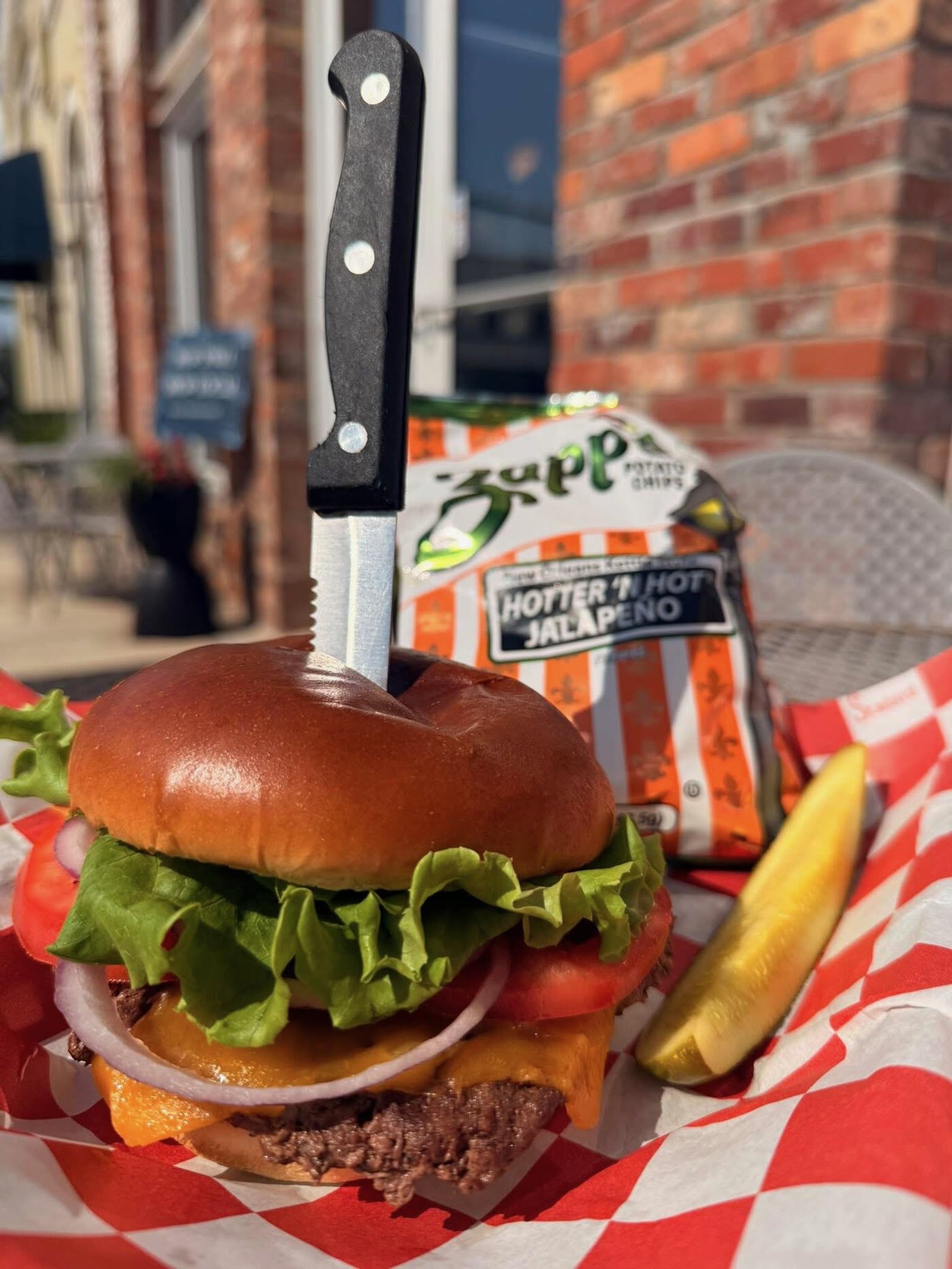 Half-pound smash burger